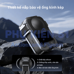 Khung hợp kim Telesin cho Osmo 360 kim loại cứng chắc bảo vệ toàn diện camera S6-FMS-30-TDJ