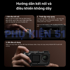 Báng tay cầm Telesin Bluetooth Action 6 chụp hình đường phố chụp hình từ xa