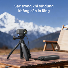 Ngàm Telesin tích hợp sạc Osmo Nano kéo dài thời gian sử dụng