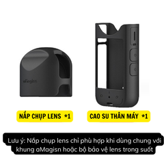 Bộ bảo vệ lens và silicon aMagisn bảo vệ máy Insta360 One X3 chống trầy xước