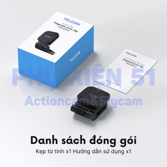 Đế nam châm Telesin kẹp nón Insta360 Go Ultra xoay 360 độ S3-HMH-05-TIS