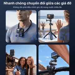 Ngàm nam châm Telesin Action 6 Nano giúp gắn nhiều phụ kiện