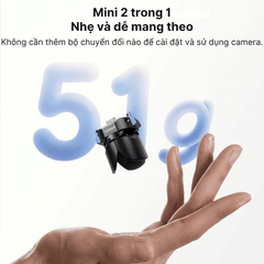 Đế 3 chân Telesin kiêm sạc cho Pocket 3 4 4P chân tự bung cổng sạc type C
