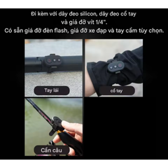 Remote mini cho Gopro Insta360 X4 X3 X2 Ace Pro 2 , 8 9 10 11 12 13 BLACK