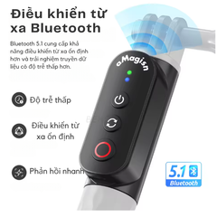 Gậy kiêm Remote đa năng Insta360 X4 X3 X2 Gopro 13 12 11 10 9 Black kéo dài 1m