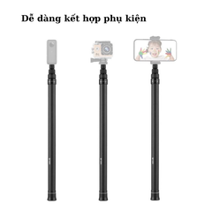 Gậy 1.5M 3M Carbon Fiber tàng hình kéo dài dành cho Insta360, GoPro, GoPro Max
