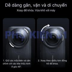 Bộ Lọc TELESIN ND16/32/64 Insta360 X6 kiểm soát ánh sáng chuyên nghiệp
