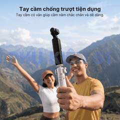 Tripod Telesin tự bung chân kéo dài 65cm gắn Actioncam Pocket Màu trắng