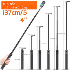 Gậy Vrig Tp 21 kéo dài 128cm tích hợp tripod gắn Actioncam Gopro Insta360 Actioncam