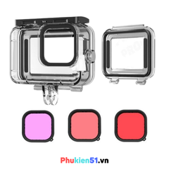 Khung chống nước TELESIN dành cho GoPro Hero 13 12 11 10 9 Black - Bản Combo