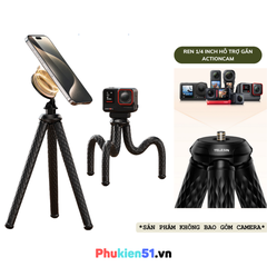 Chân bạch tuộc Telesin hít Magsafe hỗ trợ Điện Thoại Actioncam Gopro gắn mọi địa hình