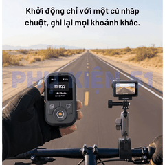 Remote Telesin cho DJI Action 6 5 4 , Osmo 360 điều khiển từ xa lên tới 60m, kháng nước , tiện lợi