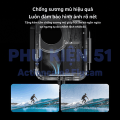 Khung vỏ chống nước Telesin DJI Nano chống nước đi bơi, đi lặn bảo vệ camera