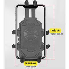 Gía Đỡ Điện Thoại Chống Sốc Cao Cấp BSDPP bảo vệ camera gắn chân gương ghi đông xe máy hấp thụ lực chống giật