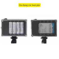 Đền LED 96 bóng hỗ trợ ánh sáng quay phim -2 màu vàng và trắng