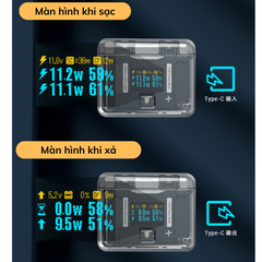 Hộp Sạc Nhanh CYNOVA Insta360 X4 có màn hình Oled hiển thị thông số cực đẹp