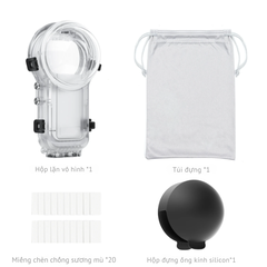 Khung chống nước aMagisn cho Insta360 X5 bơi lặn bảo vệ camera