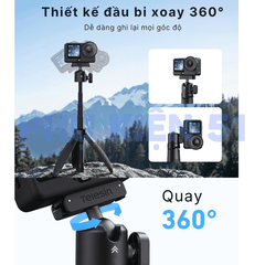 Tripod Telesin tích hợp Action 6 Nano kéo dài 44cm tiện lợi nhỏ gọn