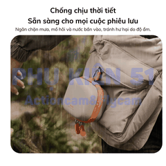 Túi mini Telesin đựng Actioncam cao cấp lớp nhung mềm mại, kháng nước
