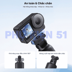 Tay cầm hộp sạc TELESIN cho Action 6 5 Osmo 360 cầm tay tiện dụng