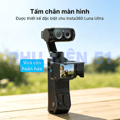 Nắp che nắng Vrig cho Insta360 Luna giúp nhìn rõ màn hình bảo vệ