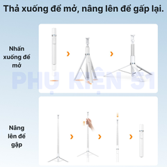 Tripod Telesin kiêm remote tự mở chân cho điện thoại kéo dài 1m8 điều khiển bluetooth lên đến 10m