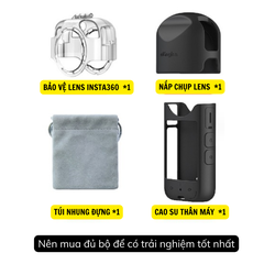 Bộ bảo vệ lens và silicon aMagisn bảo vệ máy Insta360 One X3 chống trầy xước