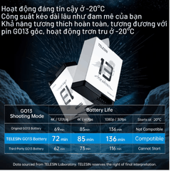 Hộp sạc và pin Stamina Gopro 13 Black hiệu suất cao tiện lợi dễ sử dụng