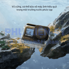 Khung vỏ chống nước TELESIN ACTION 6 chống nước đi bơi, đi lặn bảo vệ camera S4-WTP-12