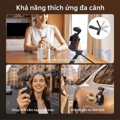 Đế nam châm Telesin cho Pocket 3 cố định chắc chắn tiện lợi dễ sử dụng S6-CFR-04-TDJ