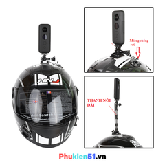 Phụ kiện gắn nón bảo hiểm fullface,3 4 gắn GoPro, Insta360, Actioncam