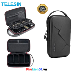Túi Telesin Chống Thấm Nước đựng phụ kiện camera Gopro Osmo action 3 4 , Insta360 Ace Pro