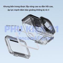 Khung vỏ chống nước TELESIN ACTION 6 chống nước đi bơi, đi lặn bảo vệ camera S4-WTP-12