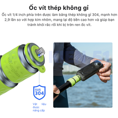 Gậy aMagisn 1M5 cứng cáp hợp kim nhôm chuyên dùng gắn xe