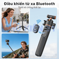 Gậy Vrig kiêm Remote Action 6 5 4 Osmo 360 gấp gọn tích hợp ngàm dài 55cm