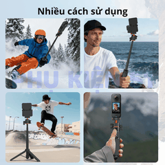 Tripod Vrig Ac 50 cho Insta360 X5 Ace Pro 2 tích hợp Remote kéo dài 55cm tiện lợi