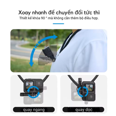 Vòng đeo cổ Telesin SE 2.0 gắn Actioncam Gopro Insta360 Actioncam chắc chắn
