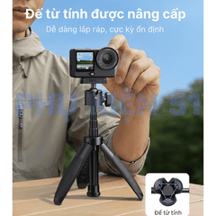 Tripod Telesin tích hợp Action 6 Nano kéo dài 44cm tiện lợi nhỏ gọn
