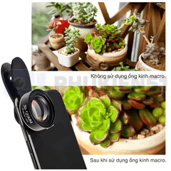 Lens Marco 30-120mm hỗ trợ điện thoại quay chụp cận cảnh gần sắc nét