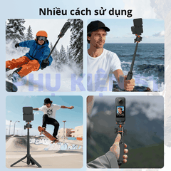 Tripod Vrig Ac 50 cho Insta360 X5 Ace Pro 2 tích hợp Remote kéo dài 55cm tiện lợi