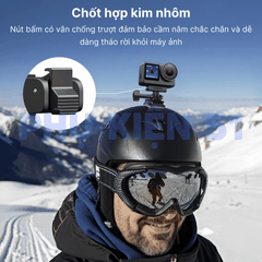 Ngàm nam châm Telesin Action 6 Nano giúp gắn nhiều phụ kiện