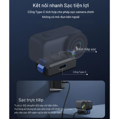 Ngàm Telesin tích hợp sạc Osmo Nano kéo dài thời gian sử dụng