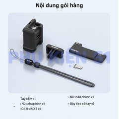 Báng tay cầm Telesin DJI Action 3 4 5 Pro tương thích khung kim loại khung nguyên bản