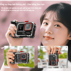 Bộ tay cầm chụp hình Insta360  Ace Pro 2 hợp kim nhôm chụp hình đường phố Xplorer Grip Kit
