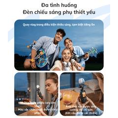 Đèn Telesin Pocket 3 trợ sáng nhỏ gọn hít nam châm thao tác nhanh tiện lợi S5-BGD-13