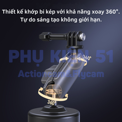 Đế hít kính điện Telesin cho Gopro DJI Action Actioncam S3-SUS-07