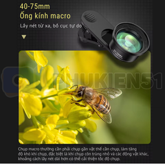 Lens Macro 45-70mm cho điện thoại chụp cận cảnh ,hình ảnh rõ nét
