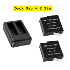 Dock sạc và Pin Insta360 Ace Ace Pro dung lượng cao thay thế pin theo máy