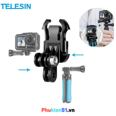 Mount J Kép TELESIN ngàm đôi gắn GoPro , Actiocam