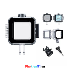 Case chống nước TELESIN cho DJI Action 2 , chống nước 40m, chống bụi, hạn chế va đập